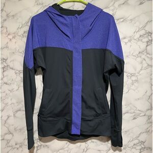 Adidas - Women's Medium Graphite & Purple Athletic Jacket